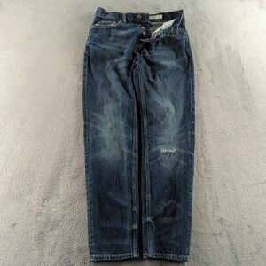 AllSaints Ridge 1 Jeans Mens 29x28 Blue‎ Medium Wash Straight Denim Distressed